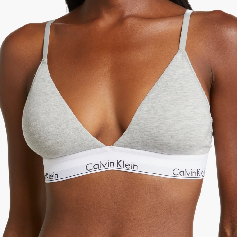 Calvin Klein triangle Bra size large NWT